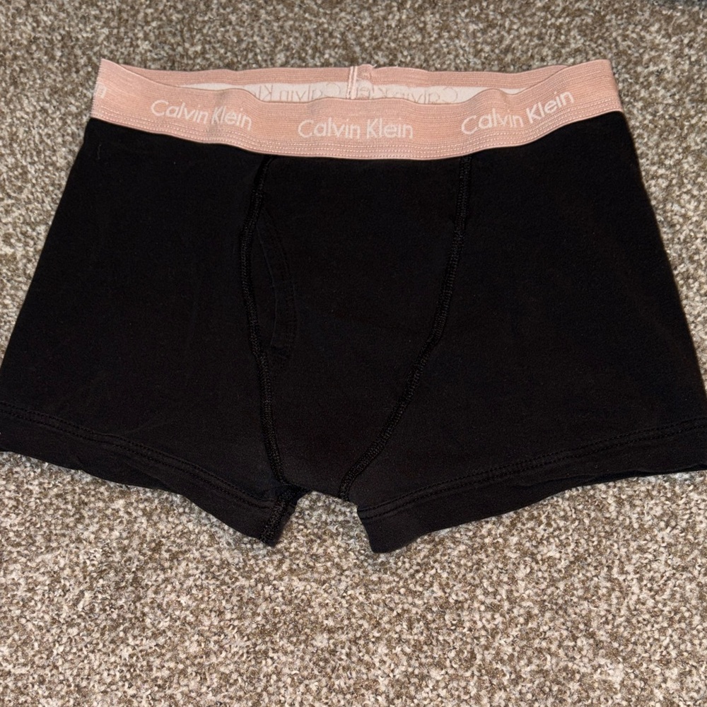Calvin Klein Black and Pink Boxer Briefs